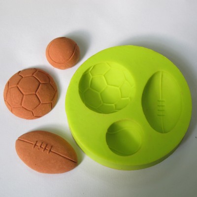 Ball shape Design 3D DIY Candy Cake Mould Silicone Fondant Tools Decoration  Molds