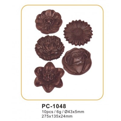 Flower Rose PC chocolate mold baking mould plastic bakeware